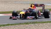 Mark Webber er fra Austrailen og han kører her